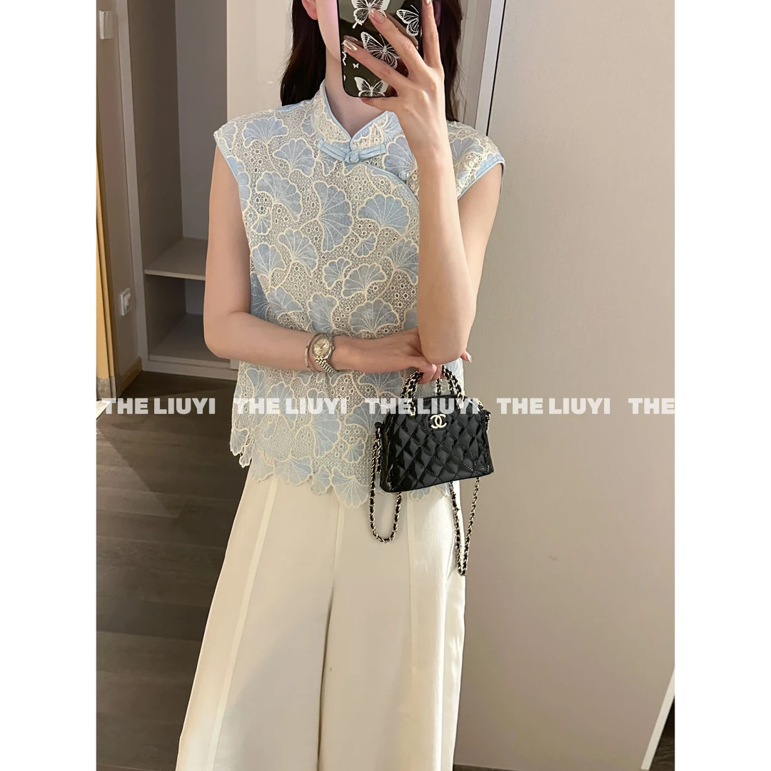 【LIUYI】醉人妆～新中式重工提花气质马甲56032