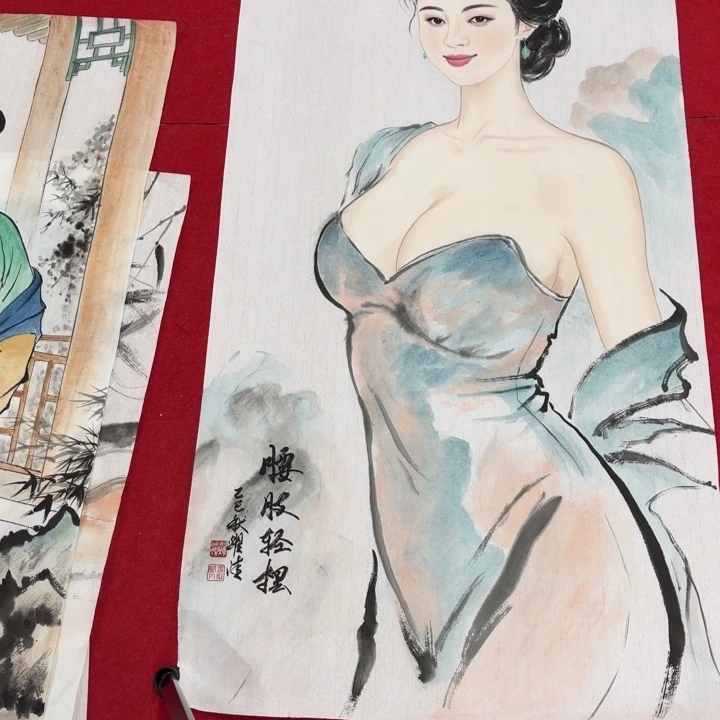 墨***池国画花鸟等图案和造型各有