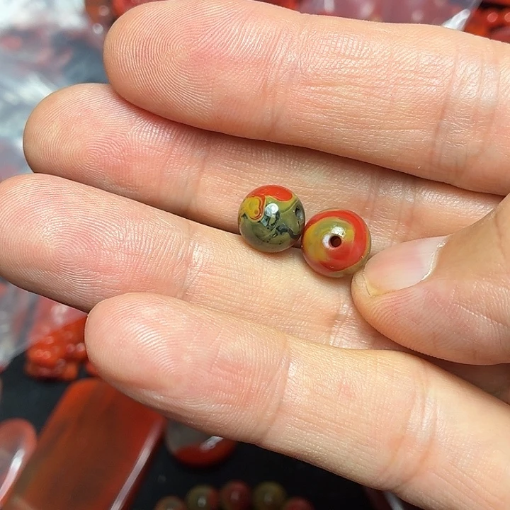 蕉***蕉南红玛瑙未镶嵌珠子