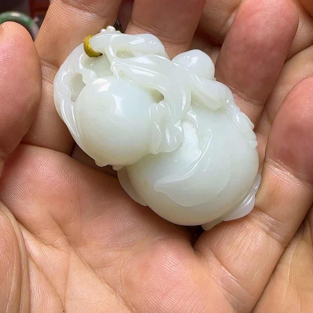 时***墨和田玉（糖玉）未镶嵌吊坠(不含链)