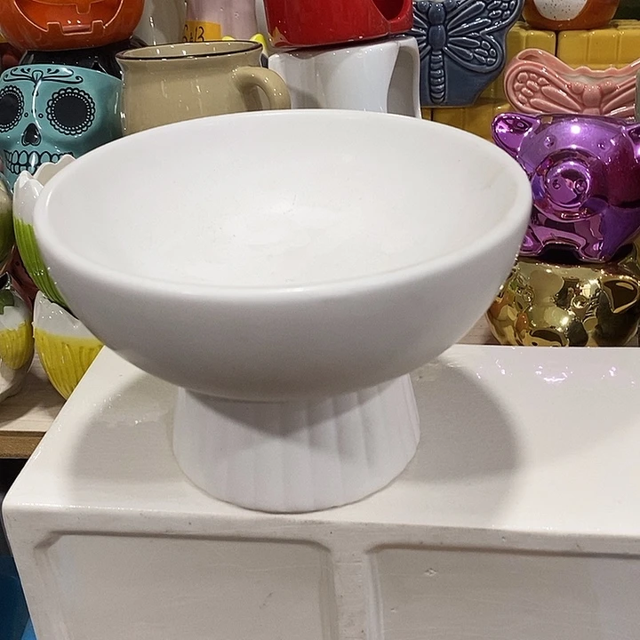 陶盆有孔 瑕疵针孔漏釉介意勿拍外口 16外高10