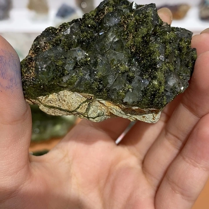 李***逋石材半山半水土耳其绿联闪闪