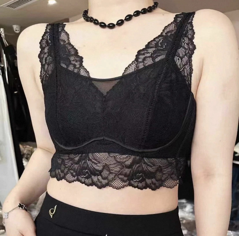 《自信放光芒》JING时尚250015美背拼蕾丝吊带肤感连体三角杯美背