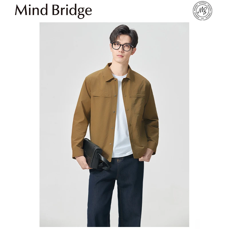 MindBridge【国王大道】轻量化春季防风翻领休闲夹克透气耐磨MA1P