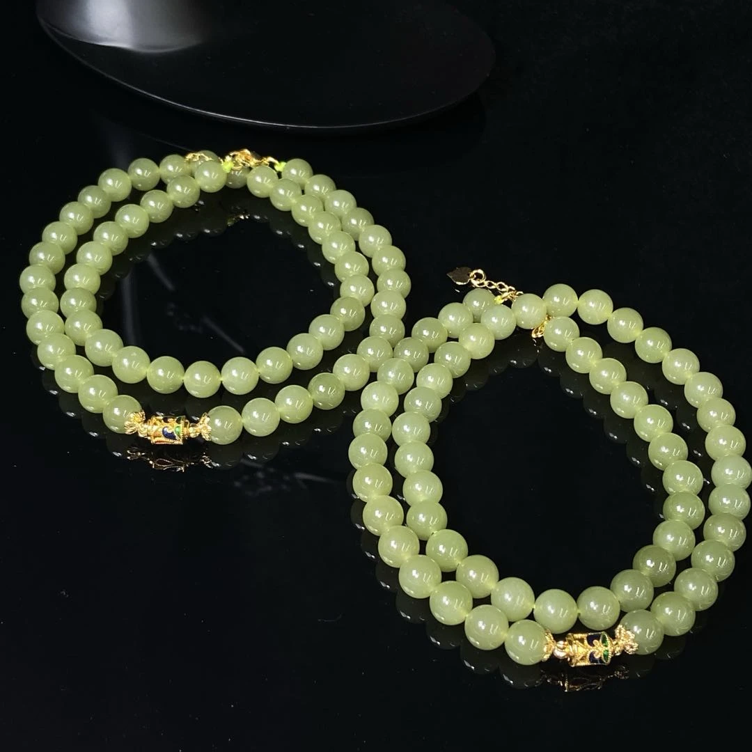 【星浩好物】和田玉项链QT06H285【多样性发一件】7mm+