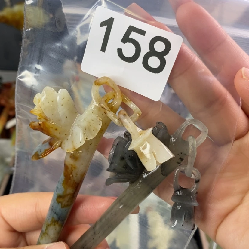 【闪购商品】岫玉发饰未镶嵌C**o发簪