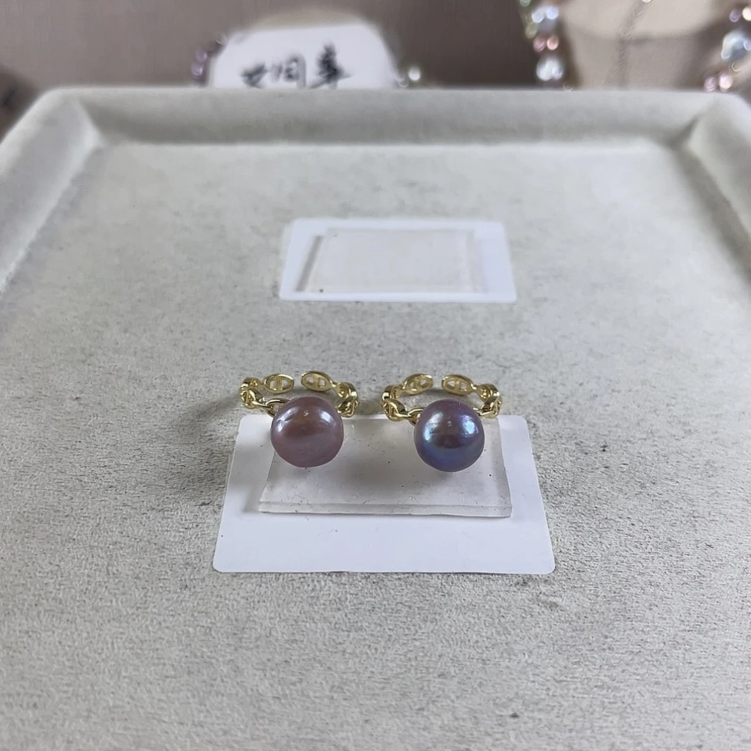 淡水珍珠戒指未镶嵌【纯恬】多样性发货