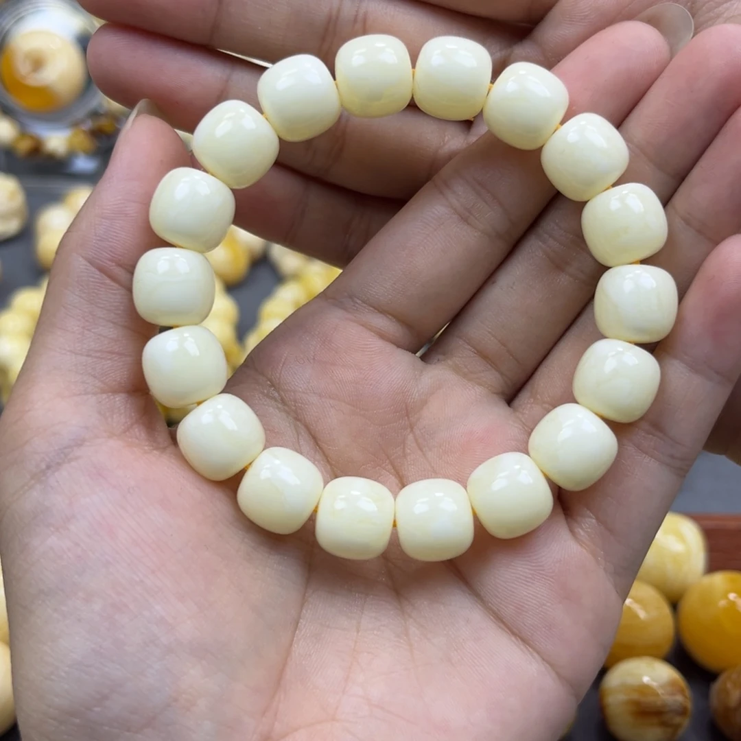 琥珀未镶嵌手串同料老邢手串11.7mm