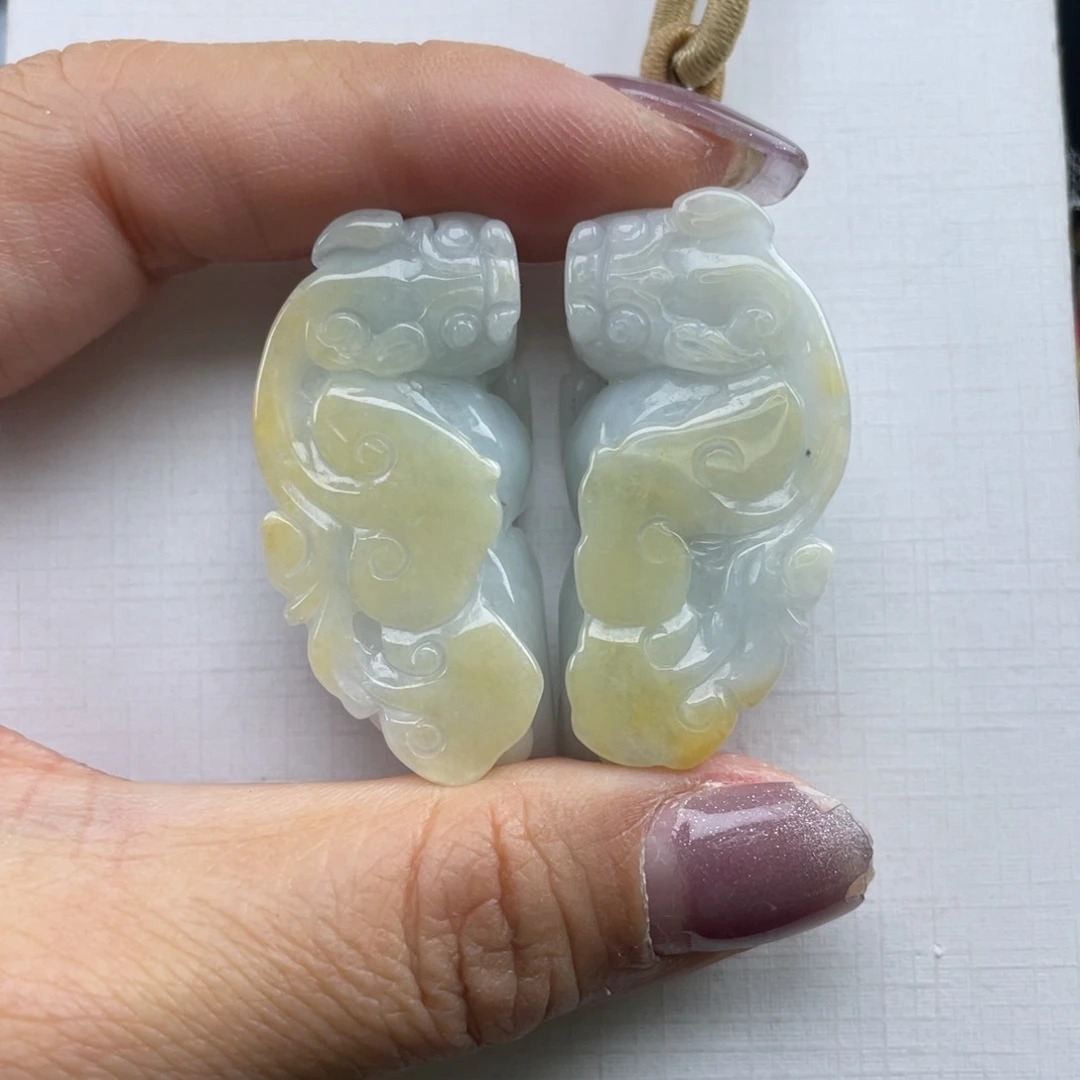 翡翠未镶嵌颈饰貔貅微瑕介意勿拍不退不换