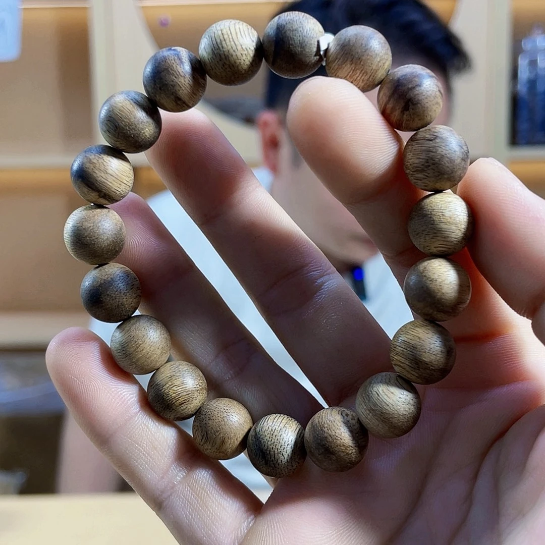 风***手串沉香野生芽庄圆珠单圈1.1/10克多样性发一