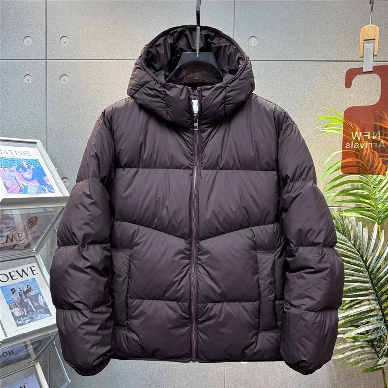 潮牌男装高品质加厚保暖羽绒服外套男冬季潮流时尚白鸭绒工装外套