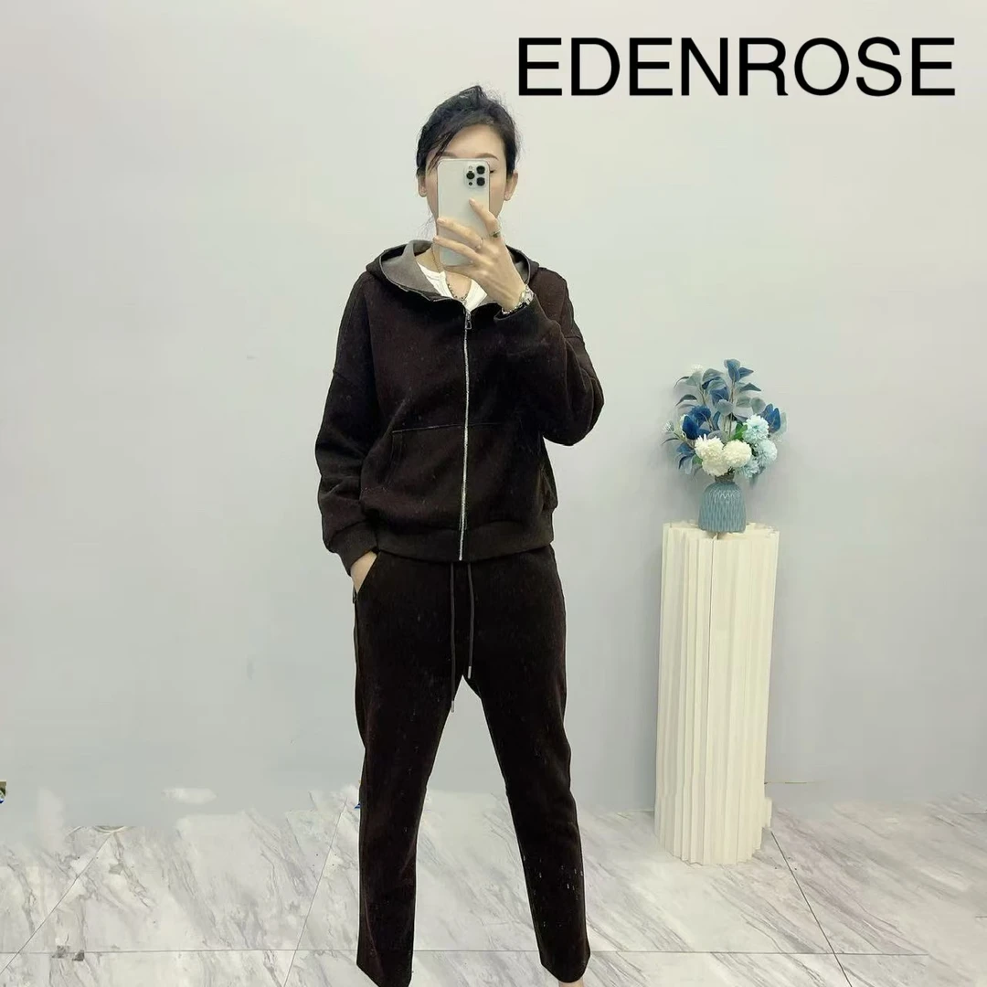 EDENROSE【金多乾】商场同款时尚百搭气质女上衣EX24LD5656