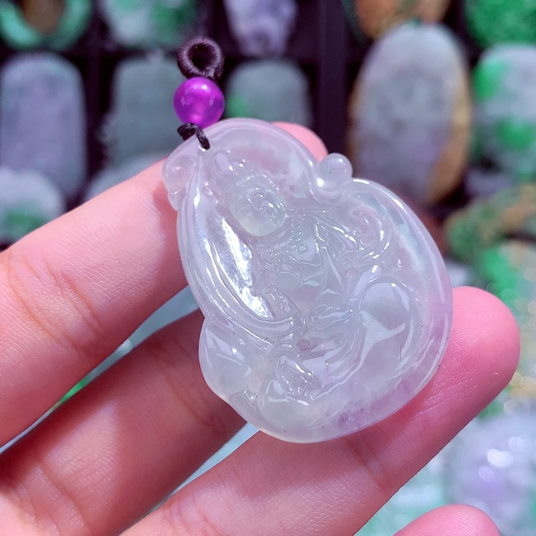 颈饰未镶嵌翡翠天然