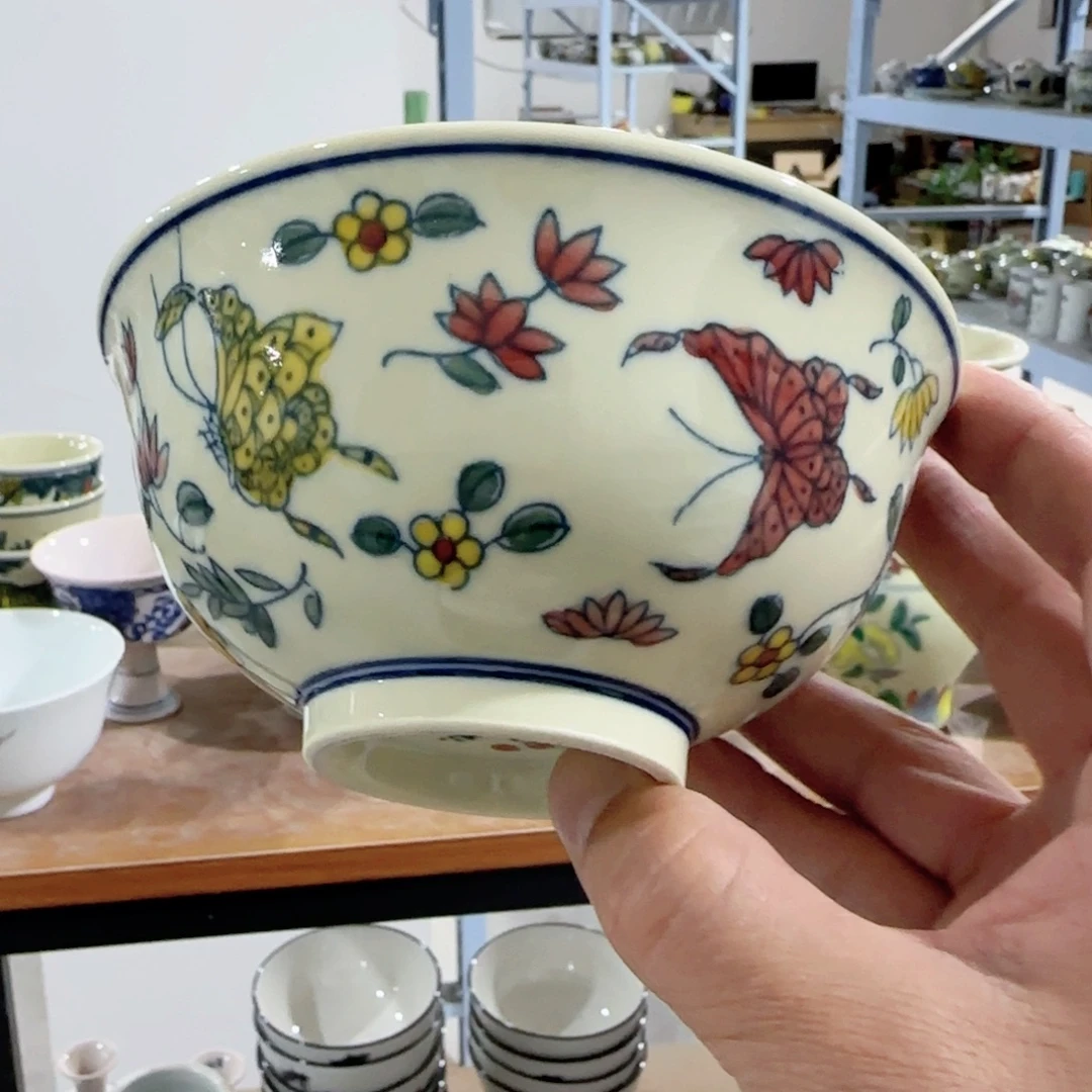 手绘瓷器，全部处理