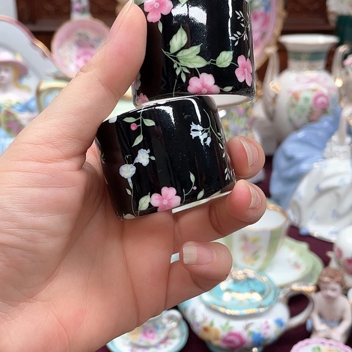 杯碟陶瓷摆件陶瓷