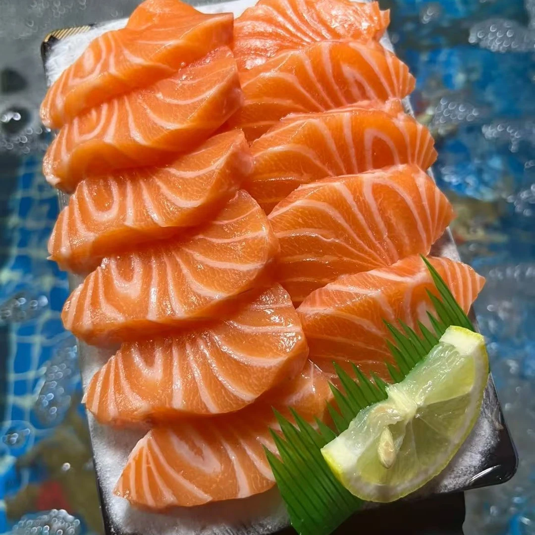 拍一盒发三盒国产新疆三文鱼送芥末酱油带盒带芥末到手带盒1200g