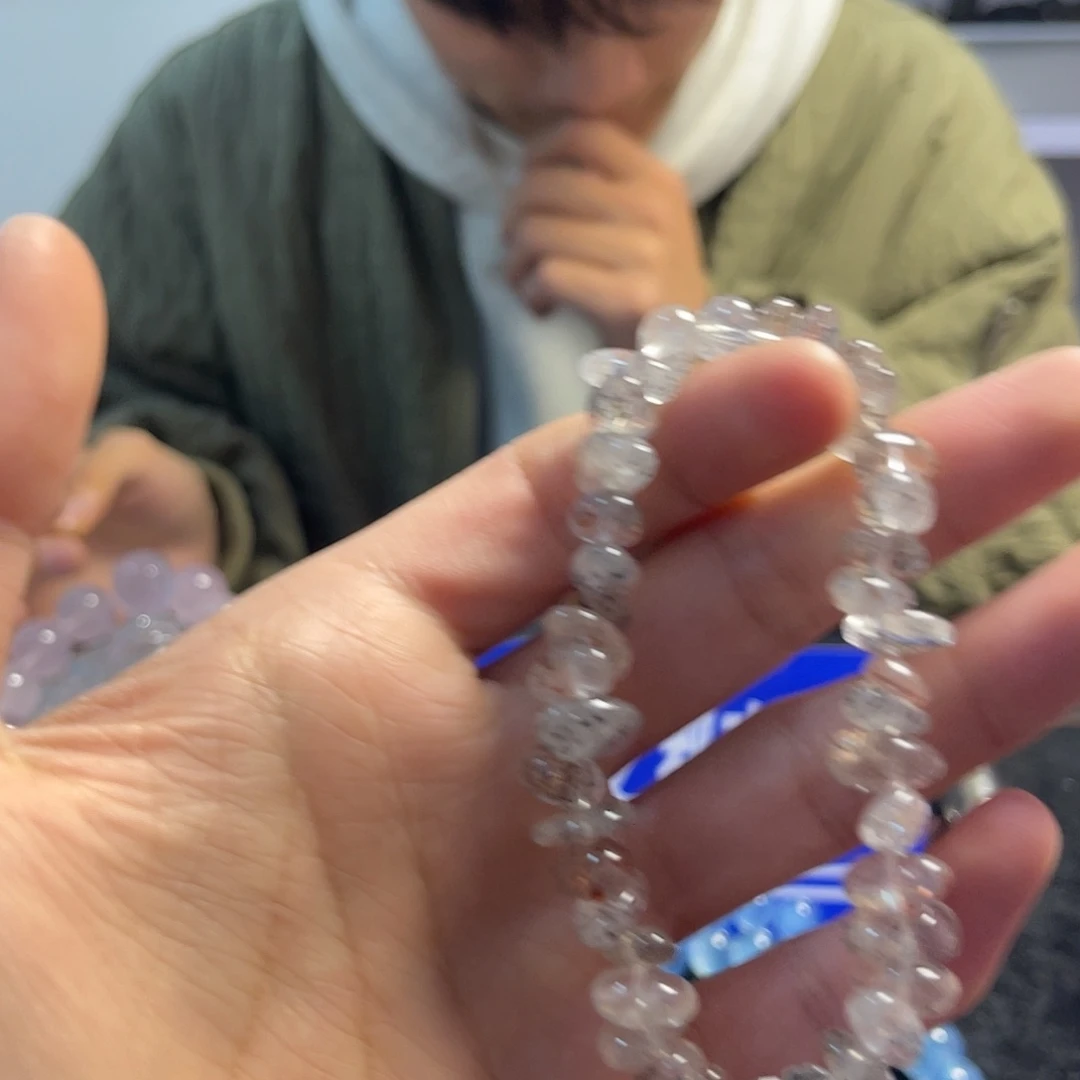 水晶手链未镶嵌草**戴纯天然