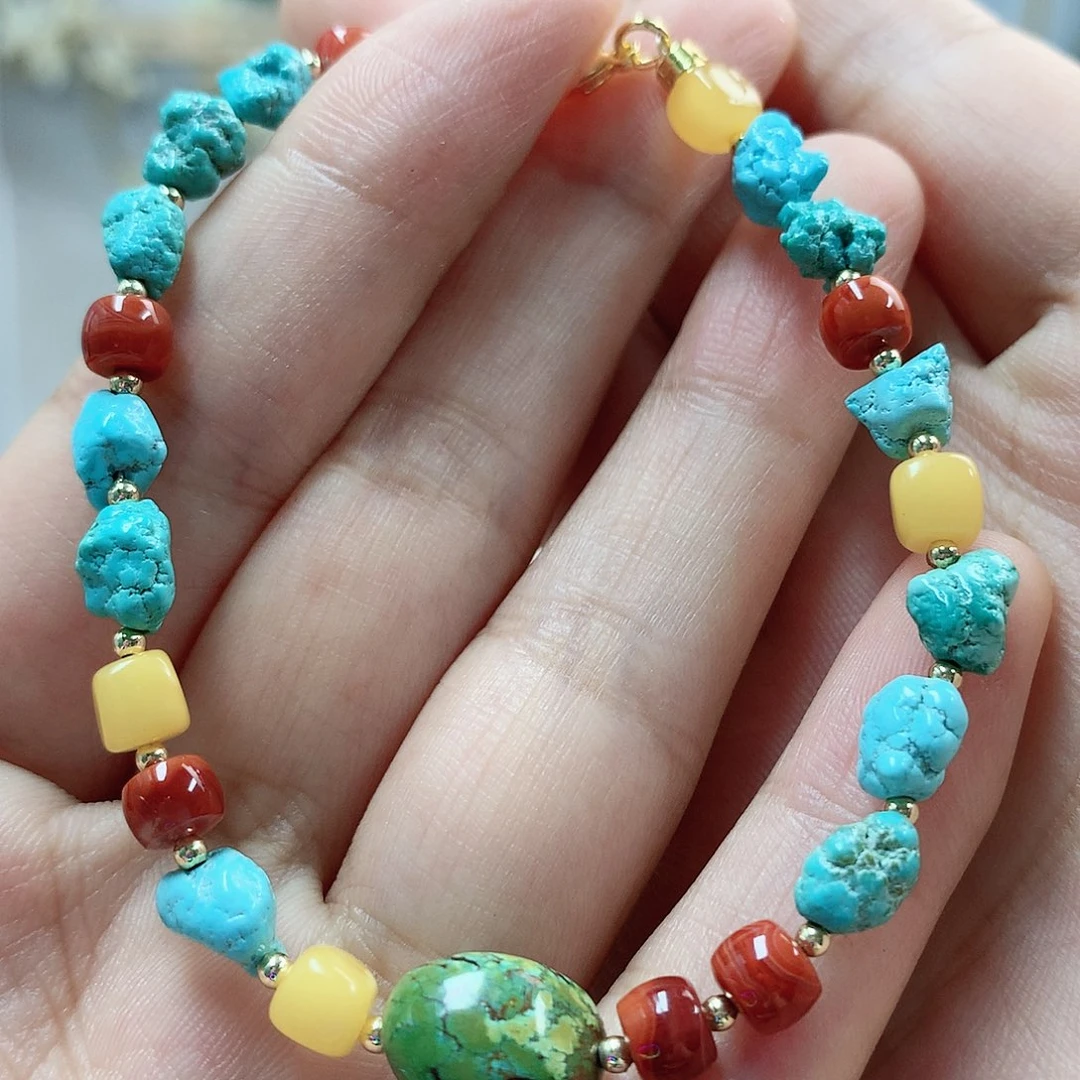 未镶嵌绿松石珠宝奇石