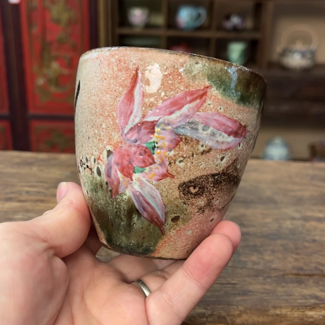 柴烧手工手绘陶瓷