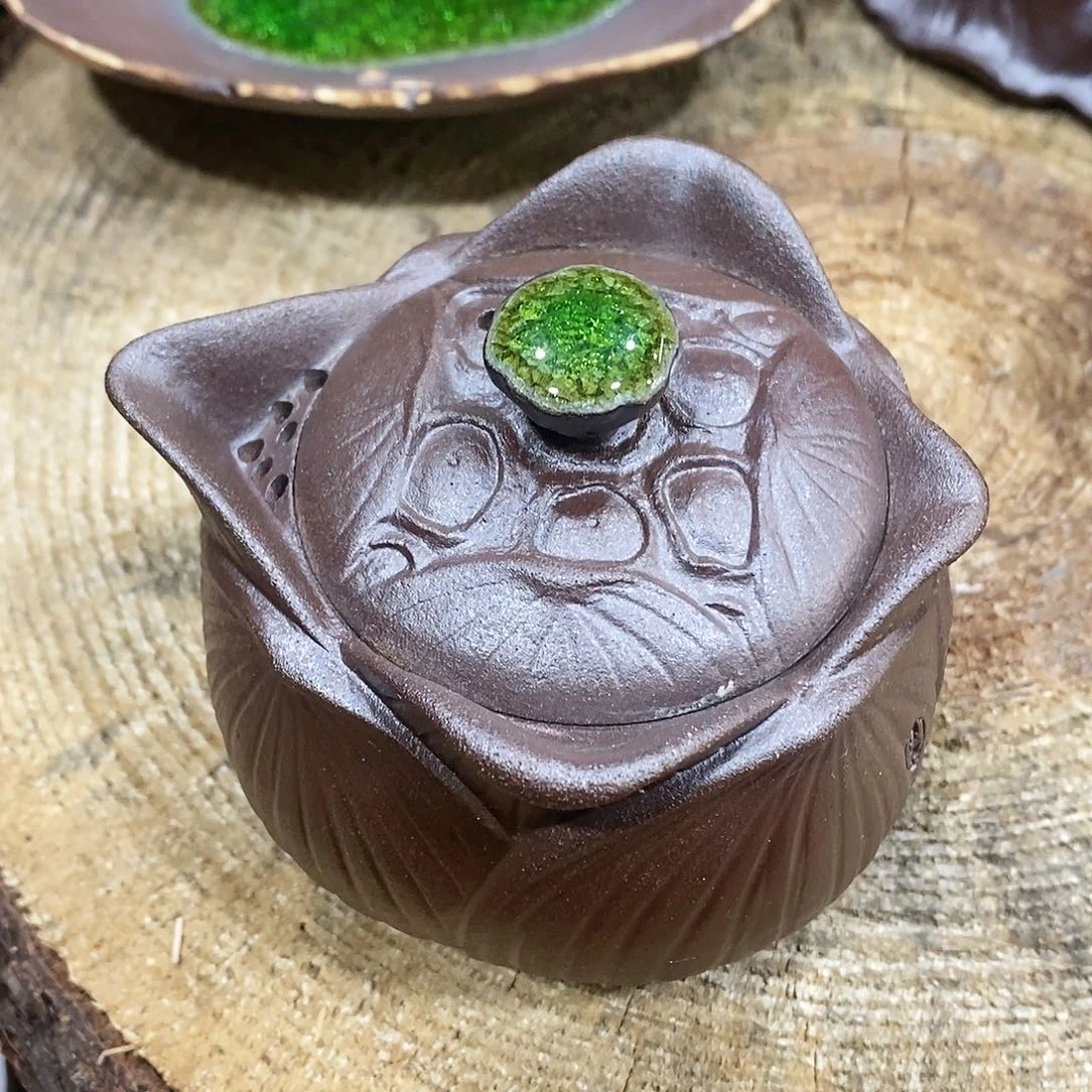 粗陶志野柴烧茶器