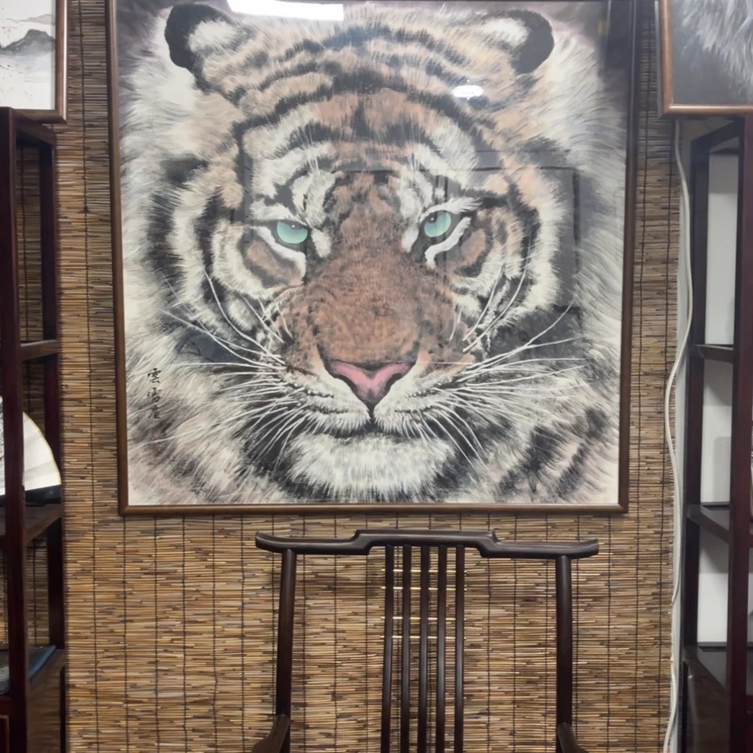 *****国画手绘国画虎头