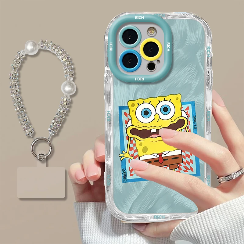 海绵宝宝搞怪适用苹果15/16promax手机壳vivo华为mate70小米14/13