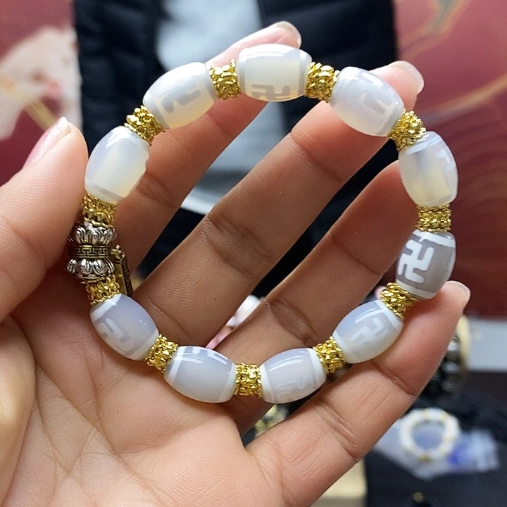玛瑙/玉髓合金颈饰