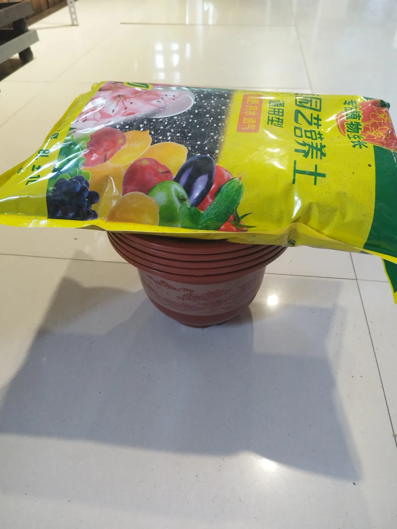 【全国包邮】250的花盆5个➕1袋土起拍