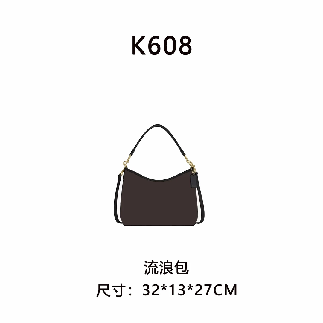 【K608】流浪包按编号拍（尺寸32*13*27CM）新款黑色老花女包