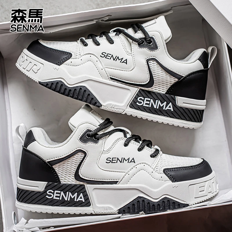 森马鞋子男款秋季透气网面潮流百搭休闲板鞋男士增高运动小白潮鞋