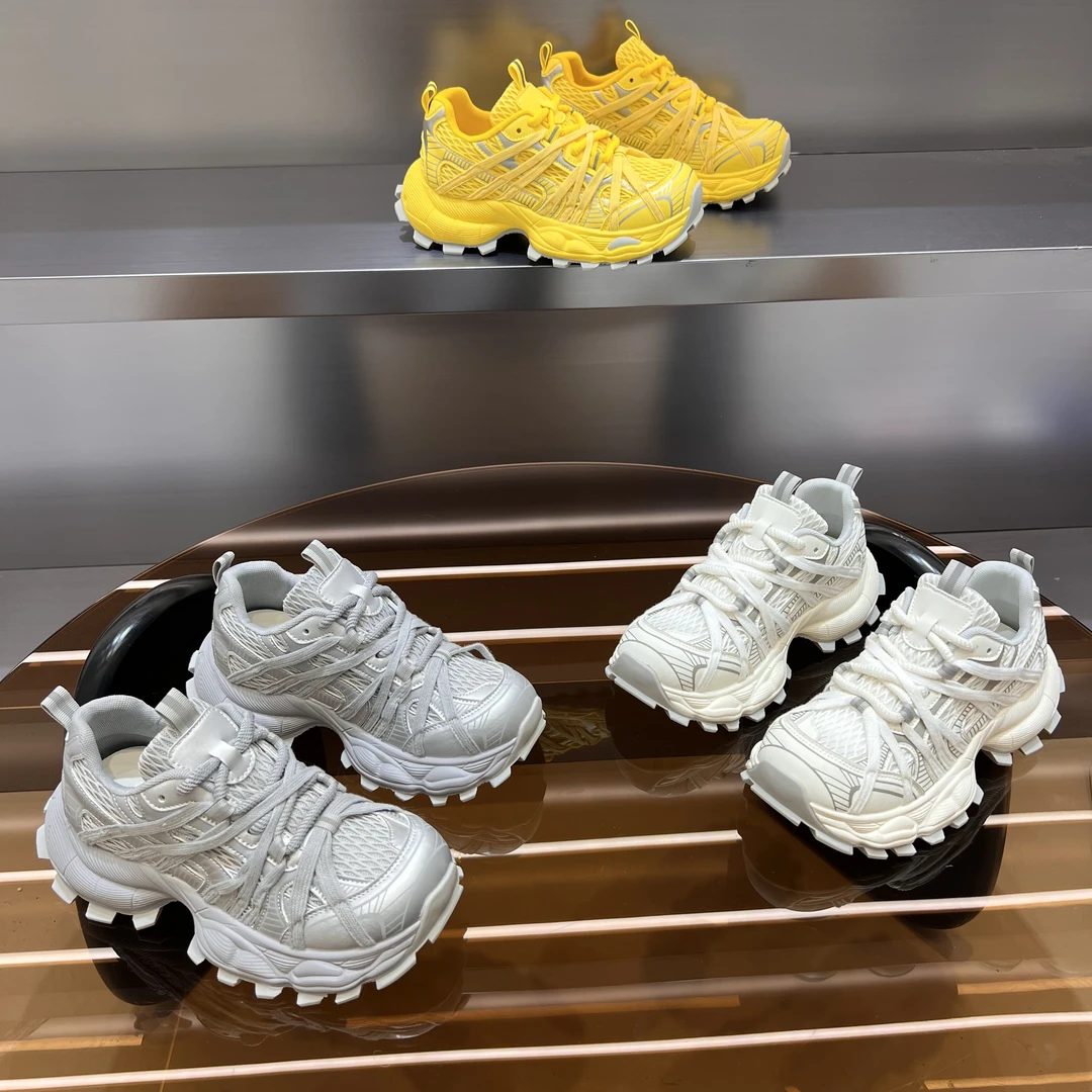 【llly】2025夏季新款透气网面老爹鞋网红超火厚底运动休闲鞋子N01