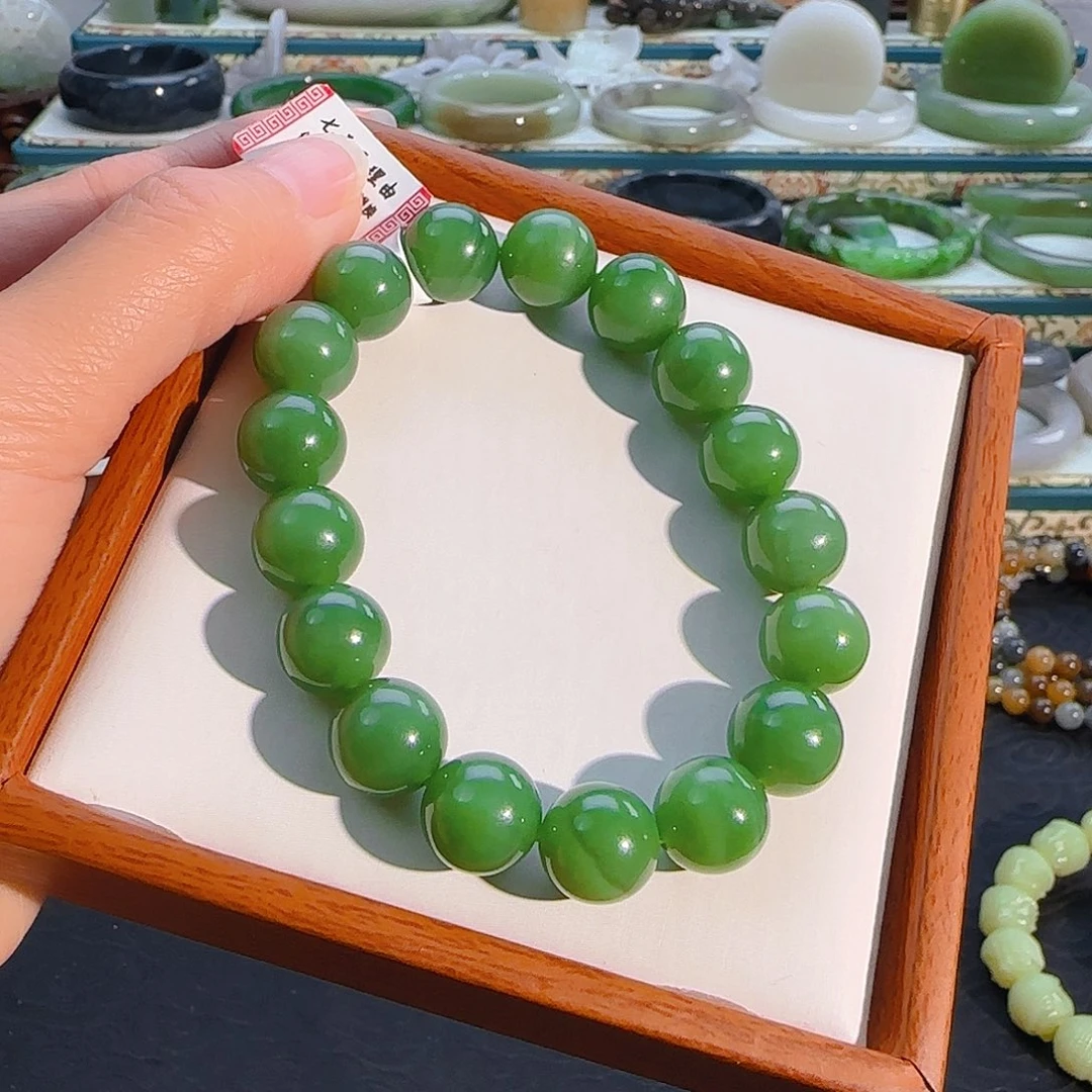 未镶嵌手串和田玉碧玉猫眼