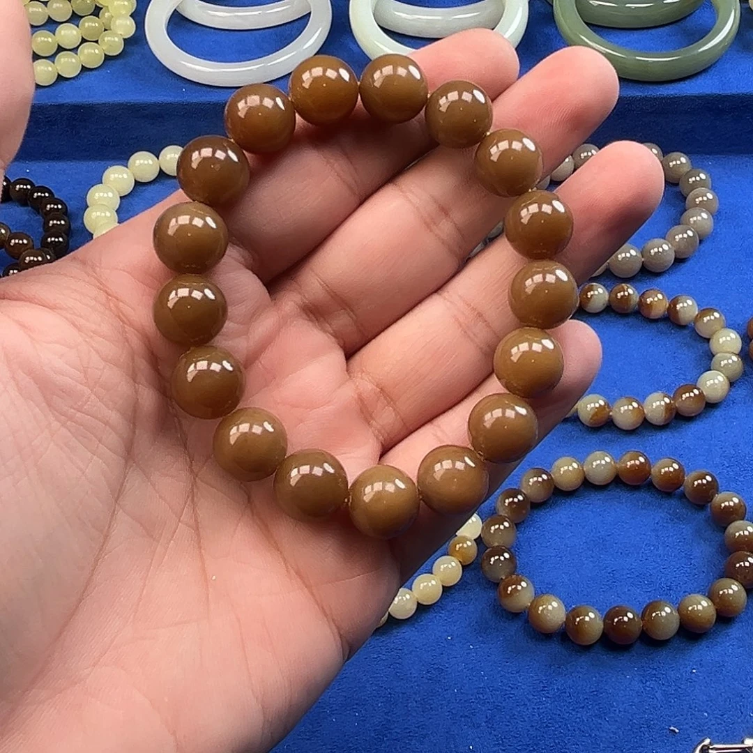 和田玉未镶嵌手链