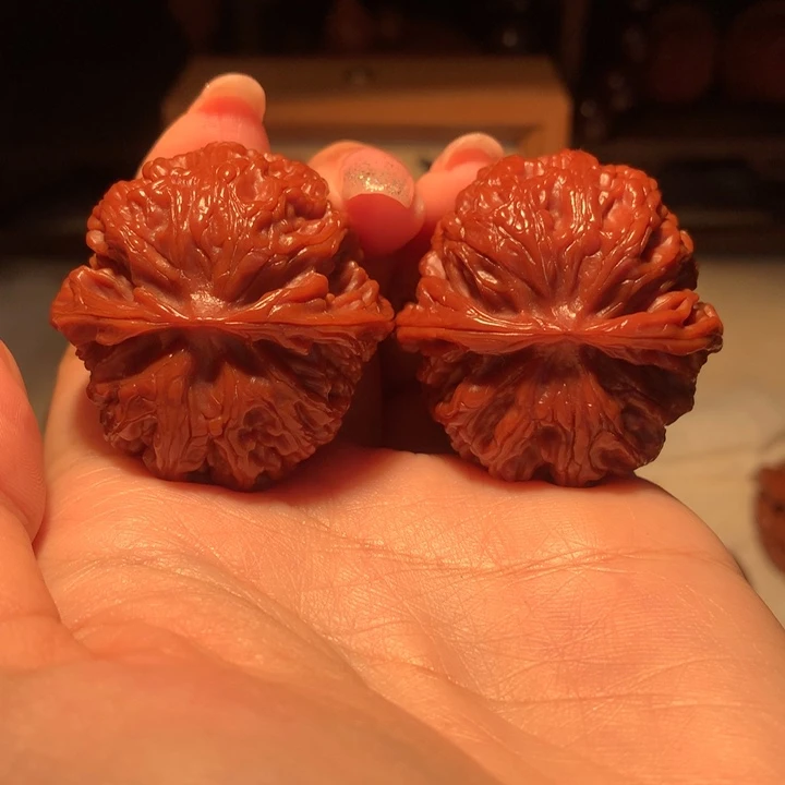 文玩核桃把件40苹果园