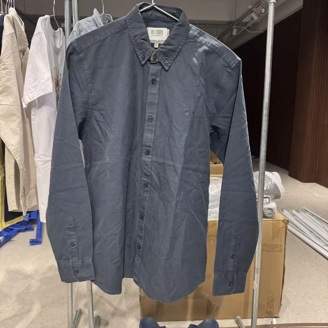 肌肉牌 藏蓝色长袖衬衫  2506040403