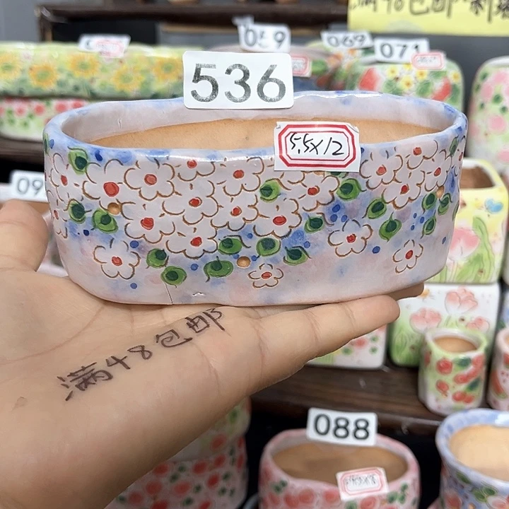 微瑕手工制作多肉花盆