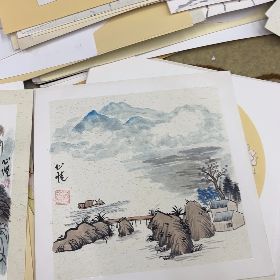 国画38-38卡纸作品童