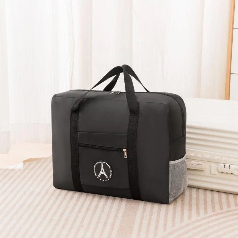 新款铁塔黑色旅行包 44*35*18 高颜值 时尚行李包骑士包