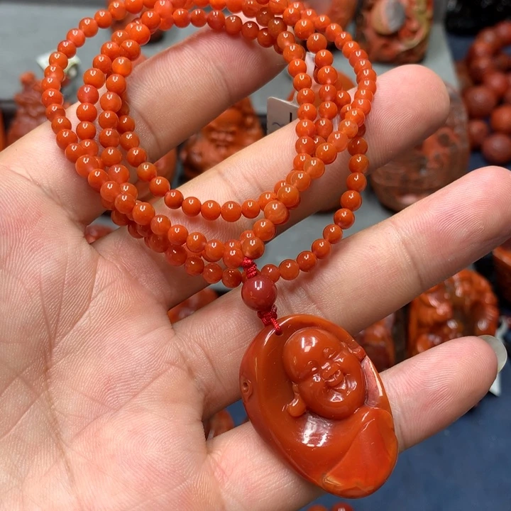 吊坠(不含链)未镶嵌南红玛瑙
