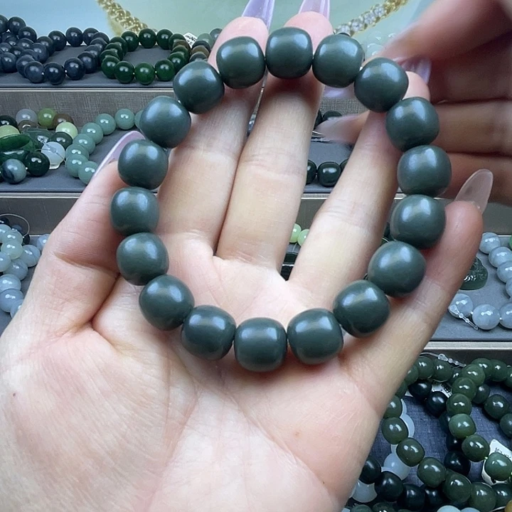 和田玉未镶嵌手链