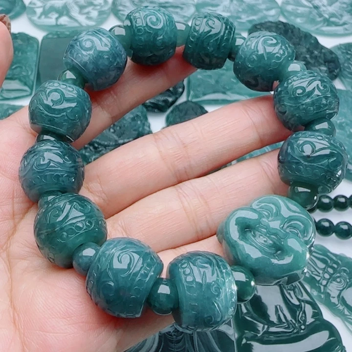 翡翠未镶嵌颈饰多样性发货天然A货翡翠