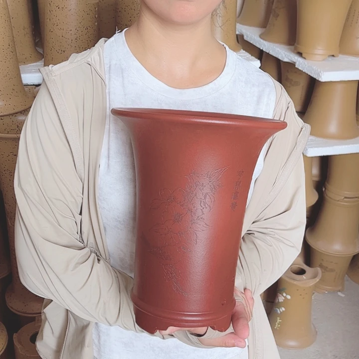 紫砂花盆宜兴紫砂精品花盆