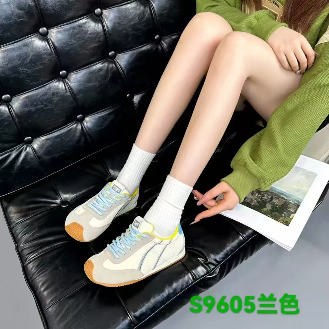 XD丑萌系带撞色德训鞋S9605