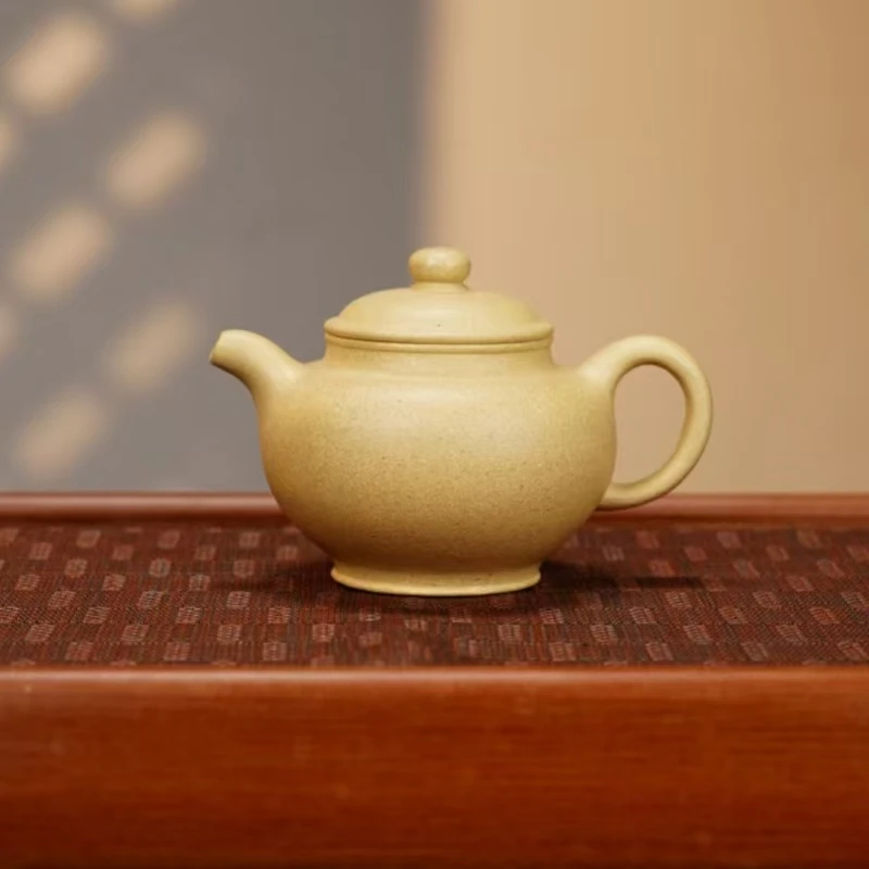 XJ本绿【掇只260CC】宜兴黄龙山原矿手工紫砂壶