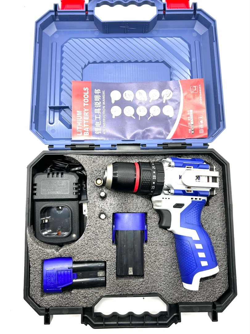 欧曼威【敲击款】120扭纯铜无刷棘轮升级自锁电钻