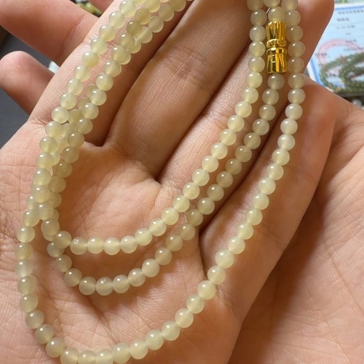 和田玉未镶嵌手链蜂蜜糖