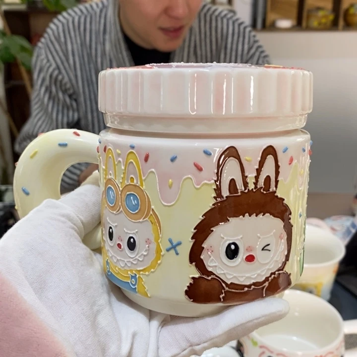 杯悄*景德镇釉下彩手绘