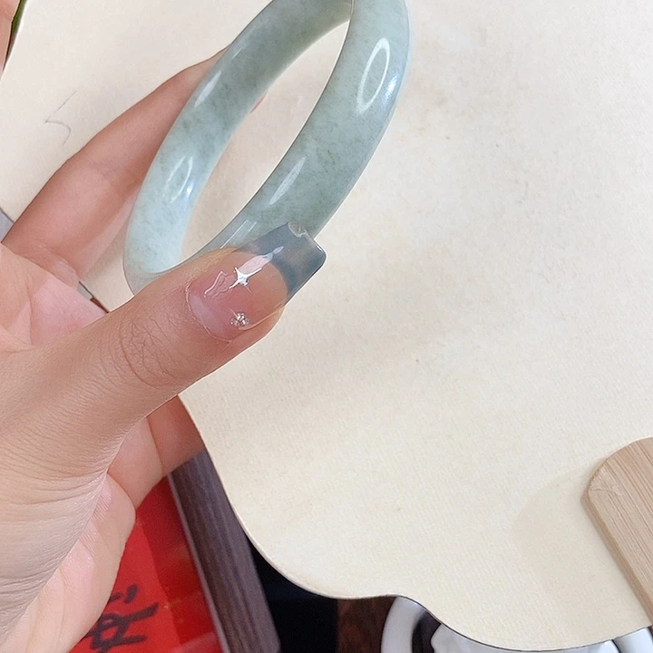 蓝田玉（蛇纹石化大理石玉）手镯未镶嵌