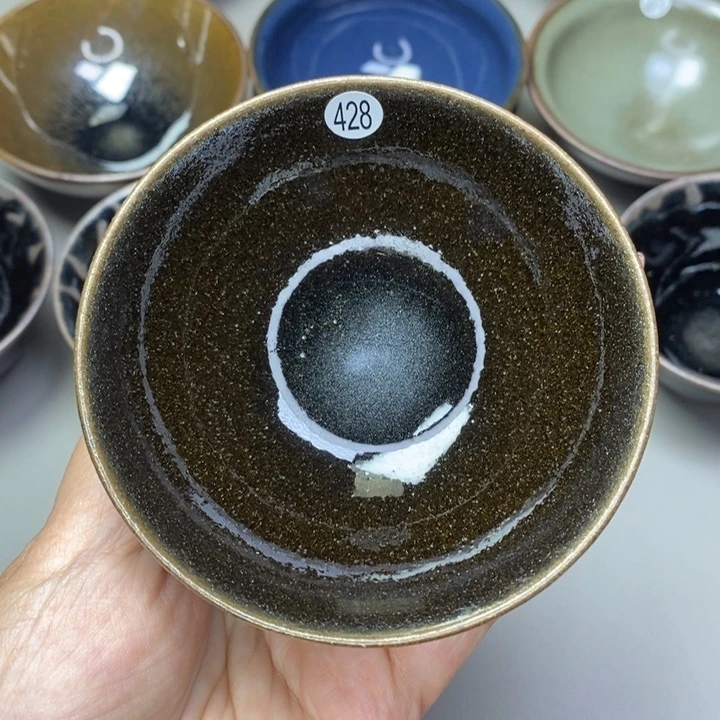 茶盏建窑建盏磨底柴烧主人杯