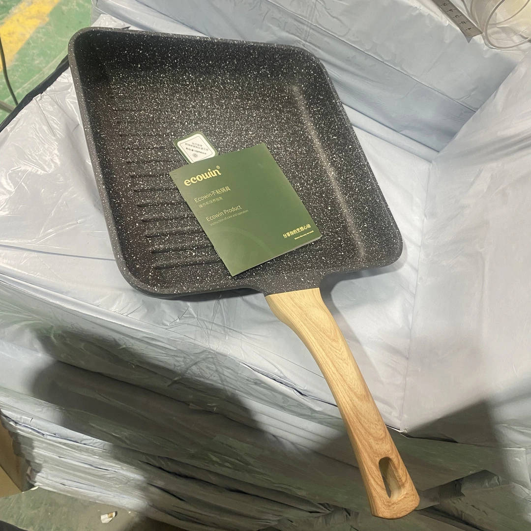 28cm黑色方形牛排锅【ywp】056